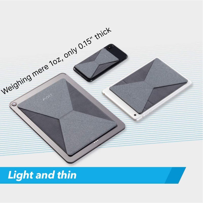 MOFT حامل لوحي رفيع غير مرئي لاصق من موفت، الأكثر قابلية للتعديل، متوافق مع الأجهزة اللوحية حتى 12.9 بوصة، رمادي فضائي - Image 4